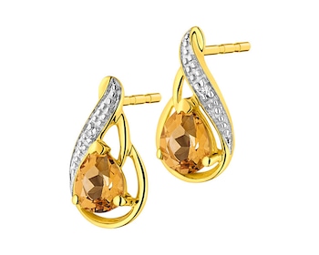 9 K Rhodium-Plated Yellow Gold Earrings with Diamonds 0,008 ct - fineness 9 K></noscript>
                    </a>
                </div>
                <div class=