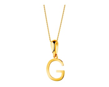 Złota zawieszka - litera G