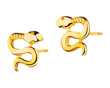 Złote kolczyki - węże