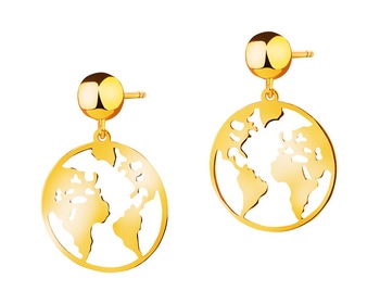 18 K Yellow Gold Earrings