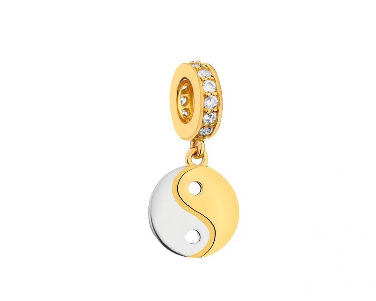 Zawieszka srebrna beads - yin yang