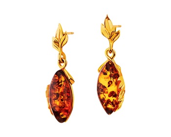 9 K Yellow Gold Earrings with Amber></noscript>
                    </a>
                </div>
                <div class=
