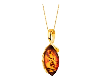 9 K Yellow Gold Pendant with Amber></noscript>
                    </a>
                </div>
                <div class=