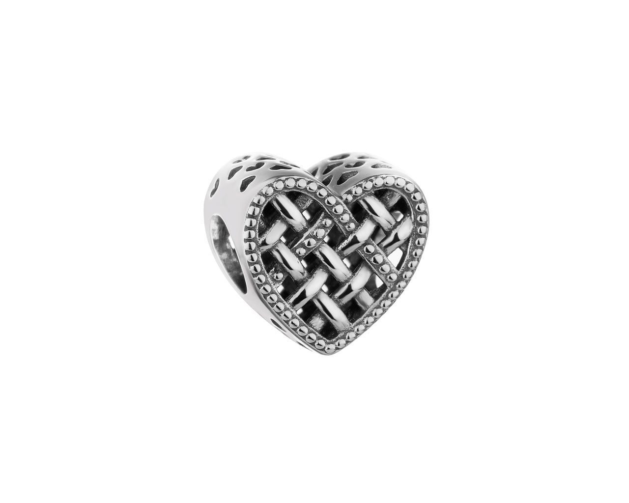 Stříbrný přívěsek beads - srdce