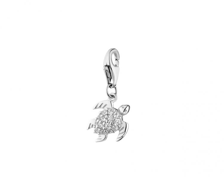 Silver pendant Charms - turtle