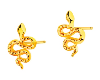 9 K Yellow Gold Earrings 