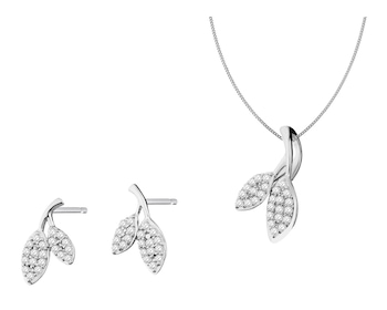 Rhodium Plated Silver Set with Cubic Zirconia></noscript>
                    </a>
                </div>
                <div class=