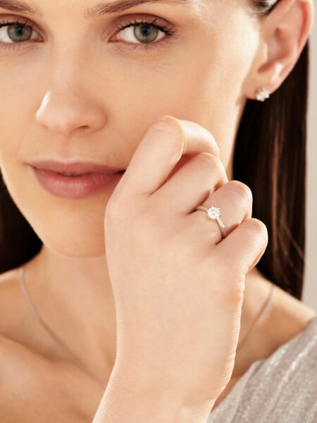 White Gold Diamond Ring 0,70 ct - fineness 18 K