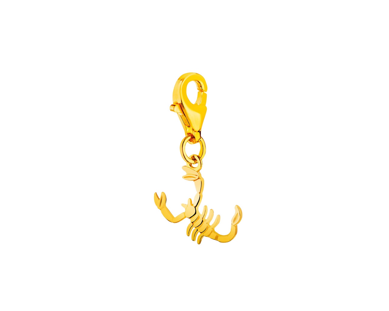 Złota zawieszka charms - Skorpion