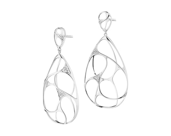 750 Rhodium-Plated White Gold Earrings with Diamonds></noscript>
                    </a>
                </div>
                <div class=