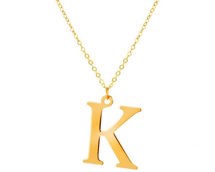 Zlatý náhrdelník, anker - písmeno K