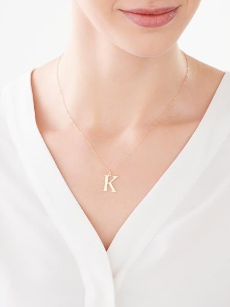 Zlatý náhrdelník, anker - písmeno K