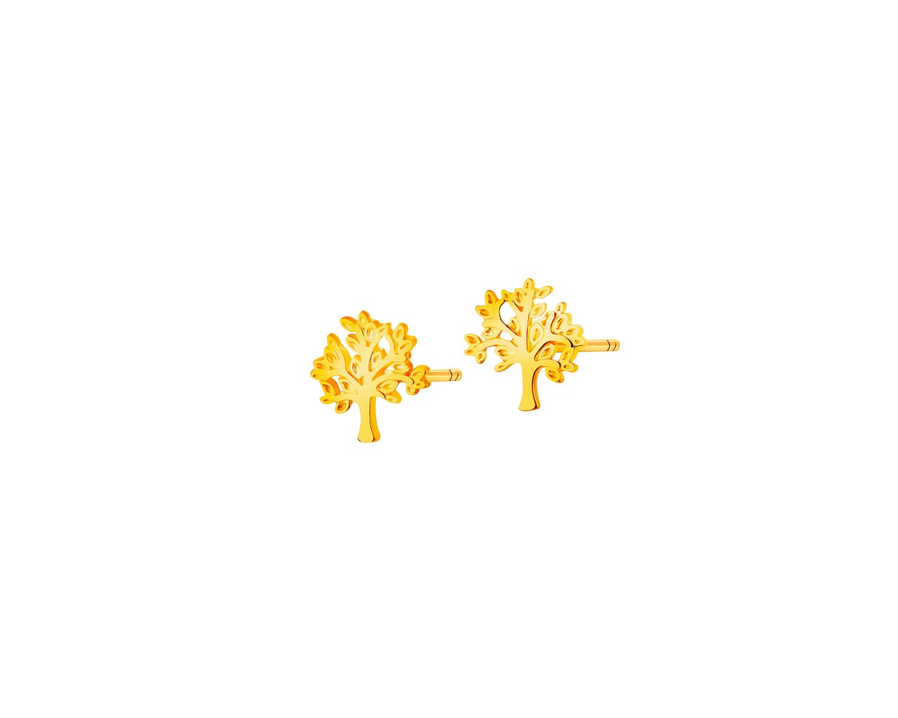 Złote kolczyki  - drzewa