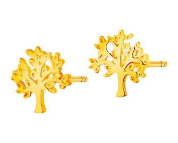 Złote kolczyki  - drzewa