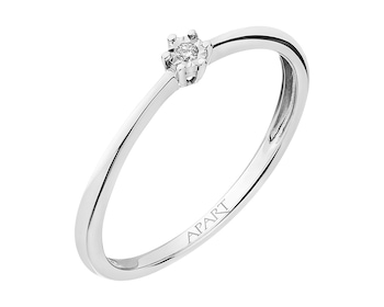 White gold brilliant cut diamond ring 0,02 ct - fineness 14 K></noscript>
                    </a>
                </div>
                <div class=