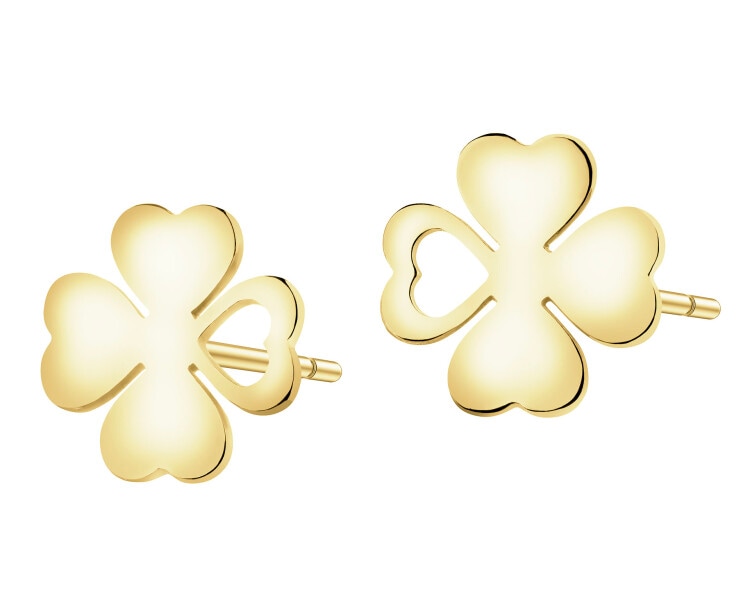 8 K Yellow Gold Earrings