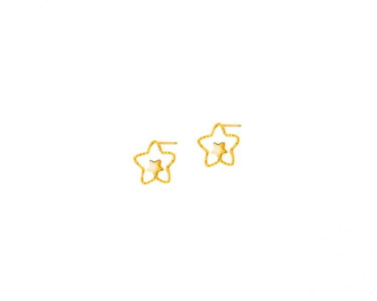 Złote kolczyki - gwiazdy