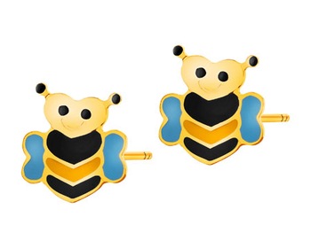 Złote kolczyki z emalią - pszczoły></noscript>
                    </a>
                </div>
                <div class=