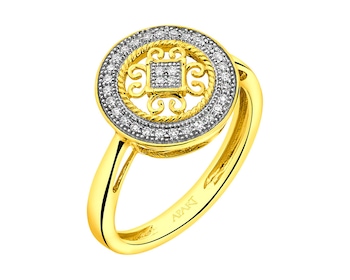 Prsten ze žlutého zlata s diamanty - rozeta></noscript>
                    </a>
                </div>
                <div class=