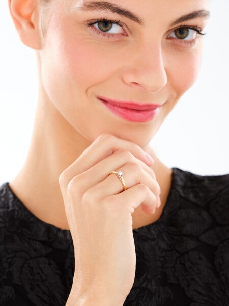 585  Ring with Diamond - 0,06 ct - fineness 585
