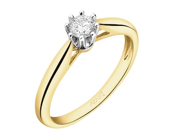 585  Ring with Diamond - 0,16 ct - fineness 585