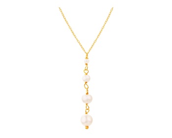 Yellow Gold Necklace with Pearls></noscript>
                    </a>
                </div>
                <div class=