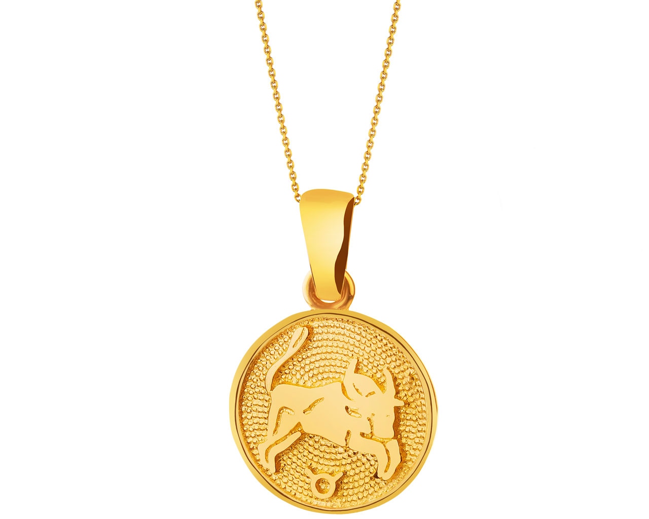 Złota zawieszka - znak zodiaku Byk