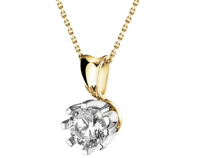 585  Pendant with Diamond - 0,70 ct - fineness 585