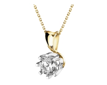 585  Pendant with Diamond - 0,70 ct - fineness 585