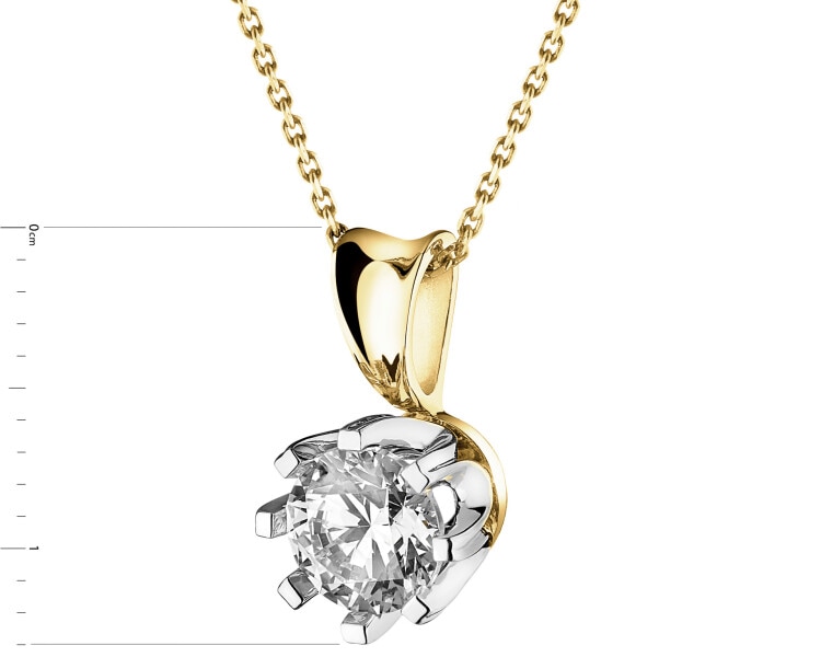 585  Pendant with Diamond - 0,70 ct - fineness 585