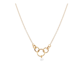 Pozlacený stříbrný náhrdelník s perlou - kroužky></noscript>
                    </a>
                </div>
                <div class=