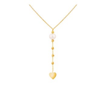 Złoty naszyjnik z perłą, ankier - serce></noscript>
                    </a>
                </div>
                <div class=