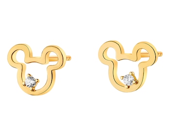 Sterling Silver Earrings With Cubic Zirconia - Mickey Mouse></noscript>
                    </a>
                </div>
                <div class=