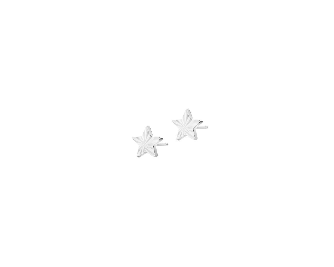 Kolczyki srebrne - gwiazdy