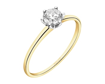 585  Ring with Diamond - 0,50 ct - fineness 585