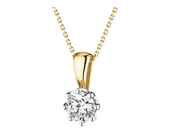 585  Pendant with Diamond - 0,35 ct - fineness 585