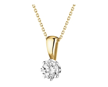 585  Pendant with Diamond - 0,25 ct - fineness 585