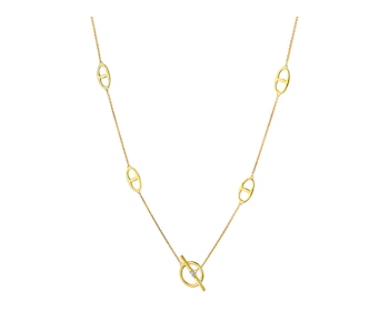 Yellow Gold Diamond Necklace 0,005 ct - fineness 9 K