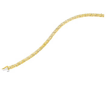 Bransoletka z żółtego złota z diamentami 0,50 ct - próba 585