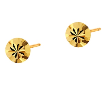 8 K Yellow Gold Earrings 