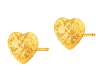 8 K Yellow Gold Earrings 