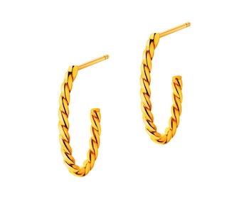 14 K Yellow Gold Earrings 