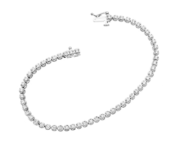 White Gold Diamond Bracelet 1,35 ct - fineness 14 K