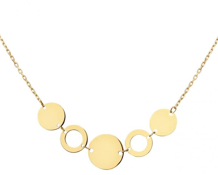 Zlatý náhrdelník, anker - kroužky