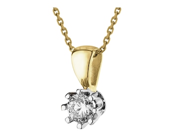 585  Pendant with Diamond - 0,25 ct - fineness 585