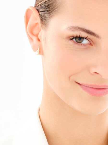 8 K Yellow Gold Set with Pearl