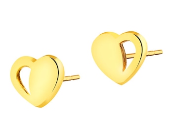 Yellow Gold Earrings - Hearts></noscript>
                    </a>
                </div>
                <div class=