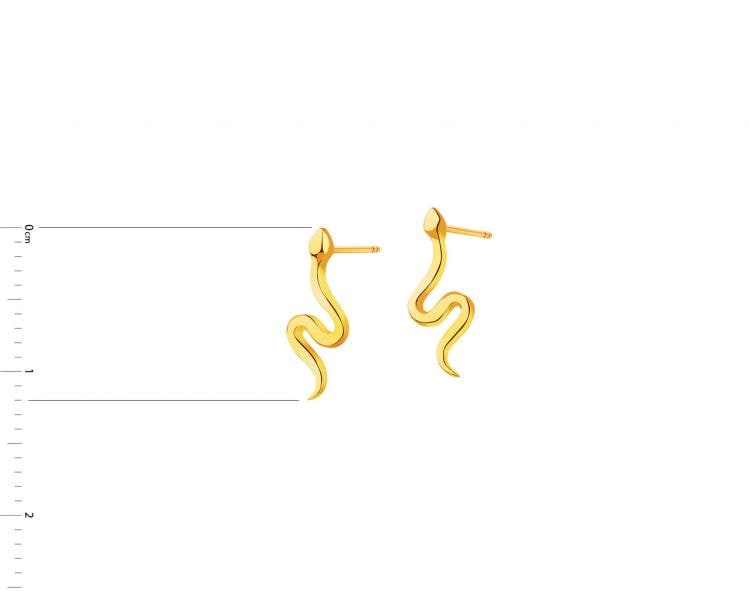Złote kolczyki - węże