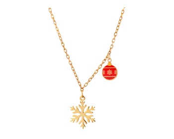 Pozlacený stříbrný náhrdelník - sněhová vločka, vánoční baňka></noscript>
                    </a>
                </div>
                <div class=