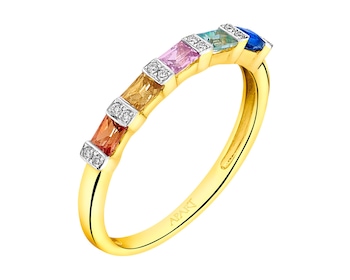 Zlatý prsten s brilianty a safíry 0,04 ct - ryzost 585></noscript>
                    </a>
                </div>
                <div class=